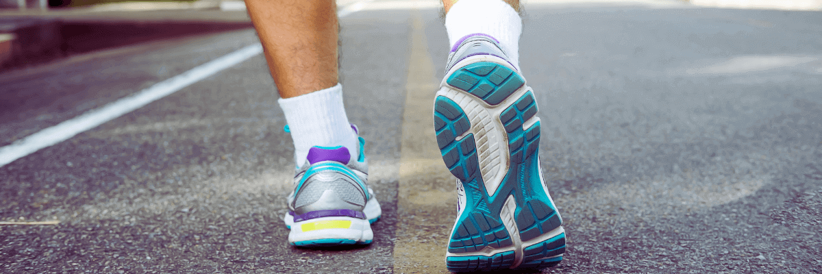 athlete's feet running